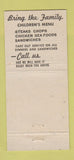 Matchbook Cover - Chicken Box Restaurant Lakewood Colorado WEAR 30 Strike
