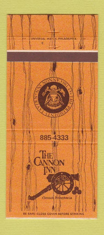 Matchbook Cover - The Cannon Inn Glenside PA 30 Strike