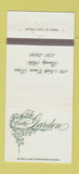 Matchbook Cover - The Bistro Garden Beverly Hills CA 30 Strike