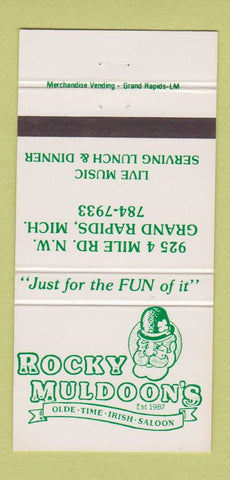 Matchbook Cover - Rocky Muldoon's Irish Saloon Grand Rapids MI 30 Strike