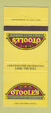 Matchbook Cover - O'Toole's Good Times Emporium  30 Strike