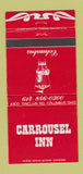 Matchbook Cover - Carrousel Inn Columbus OH 30 Strike