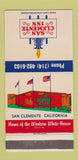 Matchbook Cover - San Clemente Inn CA 30 Strike