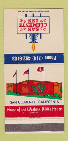 Matchbook Cover - San Clemente Inn CA 30 Strike