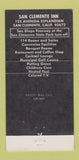Matchbook Cover - San Clemente Inn CA 30 Strike
