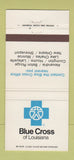 Matchbook Cover - Blue Cross Baton Rouge Houma Lafayette Monroe LA 30 Strike