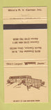 Matchbook Cover - Winn's RV Center Winnebago Canton Akron OK 30 Strike