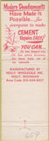 Matchbook Cover - Handy Mix Mortar  Concrete Holly MI