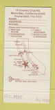 Matchbook Cover - Golden Tee Resort Lodge Golf Morro Bay CA 30 Strike