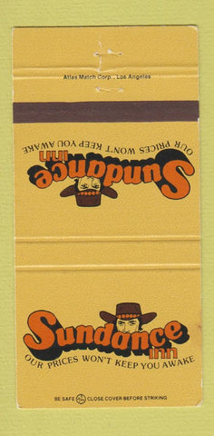 Matchbook Cover - Sundance Inn Delano CA 30 Strike