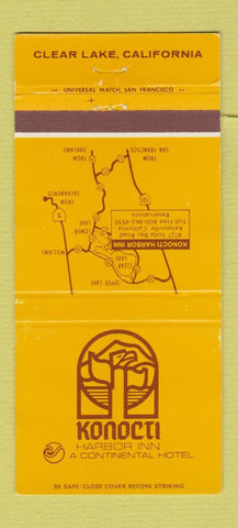 Matchbook Cover - Konocti Harbor Inn Hotel Clear Lake CA 30 Strike