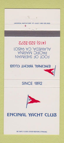Matchbook Cover - Encinal Yacht Club Alameda CA 30 Strike