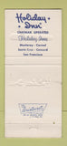 Matchbook Cover - Holiday Inn Monterey CA 30 Strike