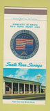 Matchbook Cover - Santa Rosa Savings CA 30 Strike