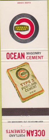 Matchbook Cover - Type 1 Portland Cement Vancouver BC