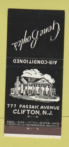 Matchbook Cover - Gene Boyle's Restaurant Clifton NJ 21 Strike Feature
