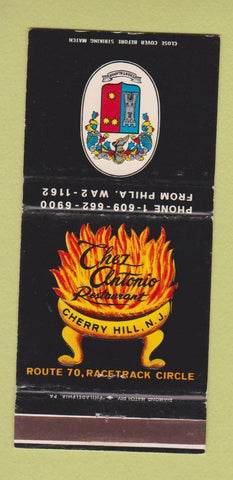 Matchbook Cover - Cez Antonio Restaurant Cherry Hill NJ 30 Strike