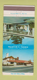 Matchbook Cover - Martin Horn Funeral Home West Orange NJ 30 Strike