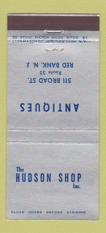 Matchbook Cover - Hudson Shop Antiques Red Bank NJ 30 Stick