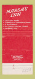 Matchbook Cover - Nassau Inn Princeton NJ 30 Strike