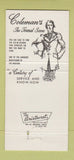 Matchbook Cover - Coleman's Formal Clothes Livingston Irvington NJ 30 Strike