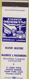 Matchbook Cover - Rosenberg Plumbing Sharp Park CA