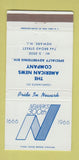 Matchbook Cover - American News Company Advertising Newark NJ WEAR 30 Strike