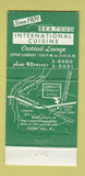 Matchbook Cover - Cinelli's Country House Cherry Hill NJ Clover Leaf 30 Strike