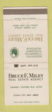 Matchbook Cover - Bruce Miley Real Estate Ocean City NJ WEAR 30 Strike
