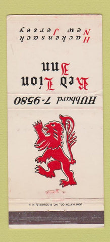 Matchbook Cover - Red Lion Inn Hackensack NJ WEAR 30 Strike