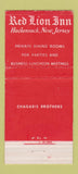 Matchbook Cover - Red Lion Inn Hackensack NJ WEAR 30 Strike