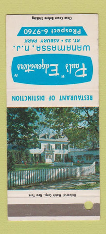 Matchbook Cover - Paul's Edgewaters Wanamassa NJ SAMPLE 30 Strike