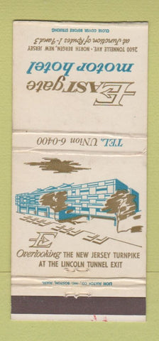 Matchbook Cover - Eastgate Motor Hotel North Bergen NJ WEAR 30 Strike