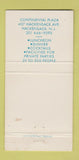 Matchbook Cover - La Corbeille Bleue Hackensack NJ WEAR 30 Strike