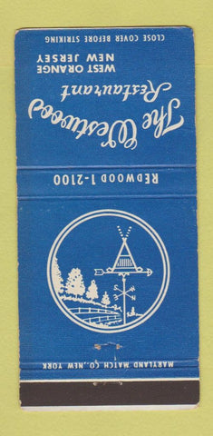 Matchbook Cover - Westwood Restaurant West Orange NJ 30 Strike