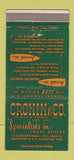 Matchbook Cover - Patrick Cronin Stocks Bonds Rochester NY WEAR 30 Strike