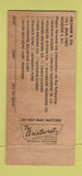 Matchbook Cover - Patrick Cronin Stocks Bonds Rochester NY WEAR 30 Strike
