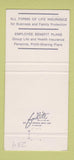 Matchbook Cover - Eastern Life Insurance KI Van Cott Rochester NY 30 Strike