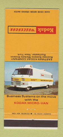 Matchbook Cover - Kodak Recordak Rochester NY RV Van 30 Strike