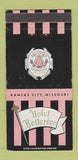Matchbook Cover - Hotel Bellerive Kansas City MO WEAR 30 Strike