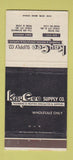 Matchbook Cover - Kay Cee Plumbing Heating Supply Kansas City MO 30 Strike
