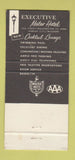 Matchbook Cover - Executive Motor Hotel Kansas City MO 30 Strike