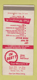 Matchbook Cover - Debt Managers Kansas City MO 30 Strike