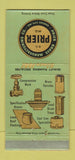 Matchbook Cover - Prier Brass Manufacturing Kansas City MO WEAR 30 Strike