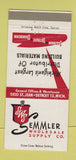 Matchbook Cover - Semmler Wholesale Supply Detroit Saginaw MI 30 Strike