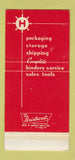 Matchbook Cover - Helm Inc Detroit MI Packing Storage Shipping 30 Strike