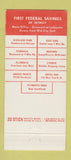 Matchbook Cover - First Federal Savings Detroit MI 30 Stick