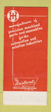 Matchbook Cover - Hancock Industries Detroit MI machined parts 30 Strike