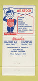 Matchbook Cover - Copper and Brass Sales Detroit MI 30 Strike