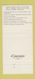 Matchbook Cover - Carboloy Systems GE General Electric Detroit MI 30 Strike